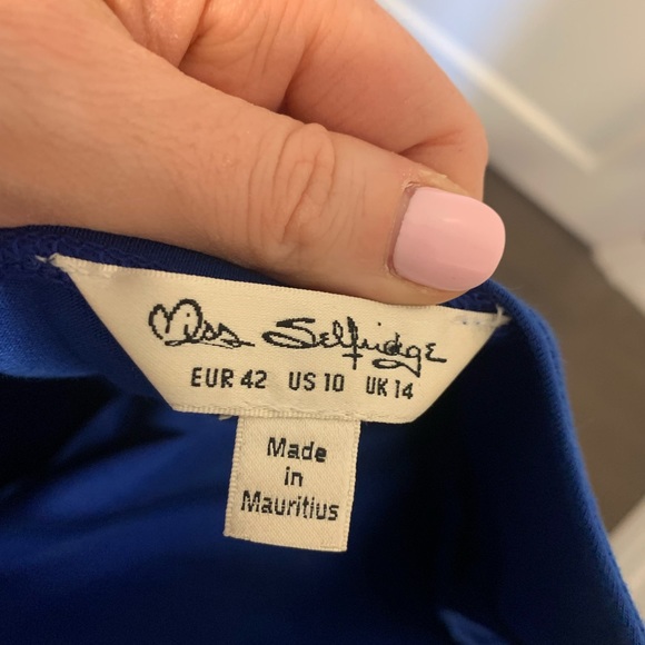 Blue bodycon dress sz medium - Picture 3 of 3